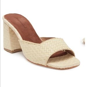 Jeffrey Campbell crosswoven block heel mule